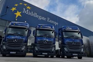 Forward-facing dashcams have been 
installed on Middlegate Europe's UK 
fleet of over 40 HGVs