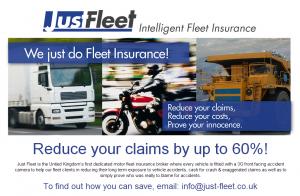 How Just Fleet is using Intelligent 
TelematicsÃ¢â‚¬â„¢ IT 1000 3G Vehicle 
Camera to help fleet operators save 
money