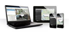 The Navman Wireless telematics 
system viewed on a selection of 
mobile devices