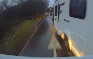 The video footage conclusively shows 
that the motorhome was responsible 
for the collision