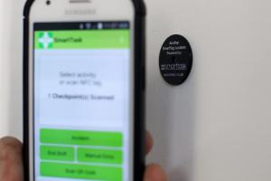 SmartTask allow NFC tags to be 
placed at key points, which are 
then 
scanned by the member of staff 
using 
an enabled Android smartphone