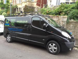 One of Sword Dynamic Services' 
fleet  
of vans